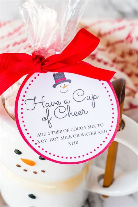 Free Printable Hot Chocolate Gift Tags